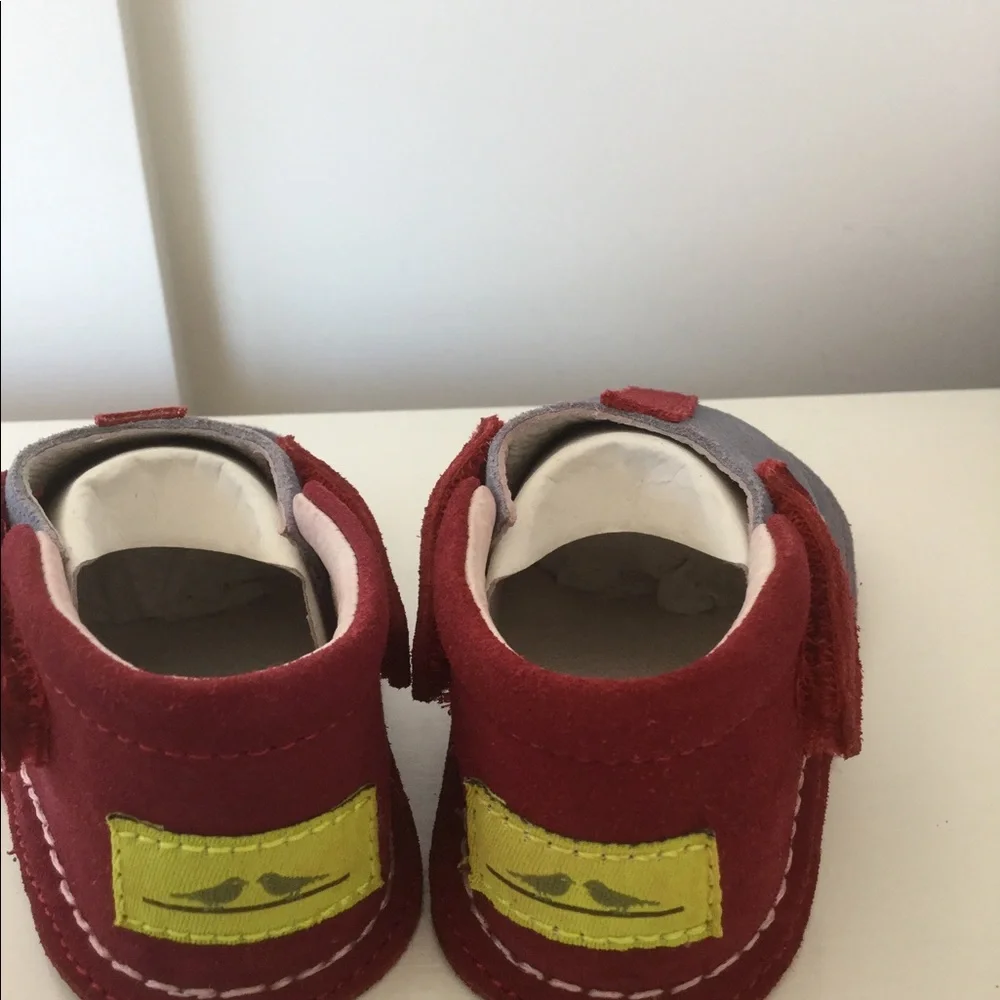 NWT Pipit Suede “ Stripe” Baby Shoes